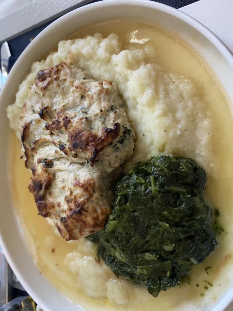 a bowl of food on a table
