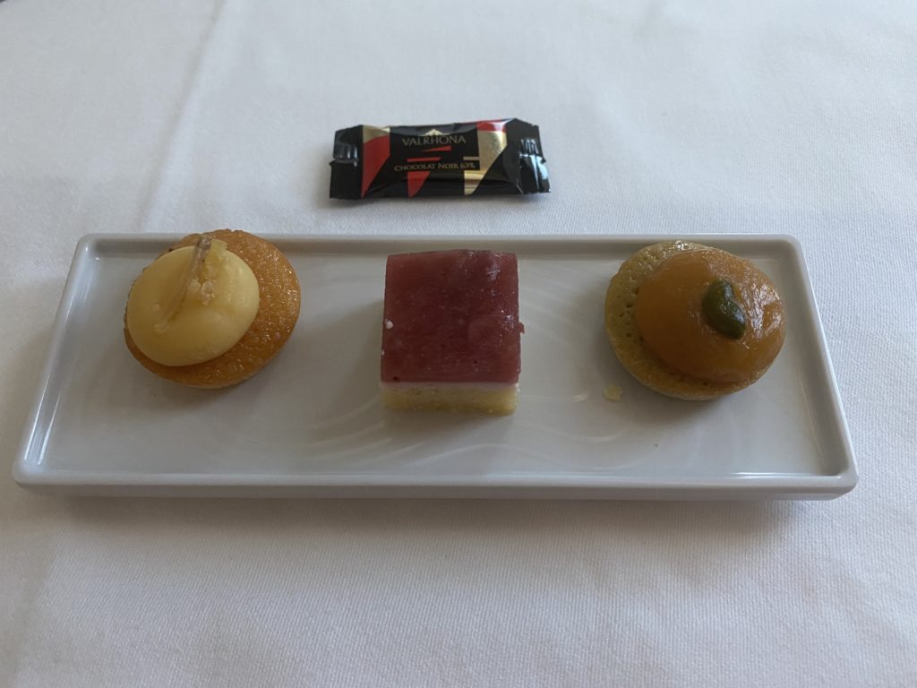 a plate of food on a table