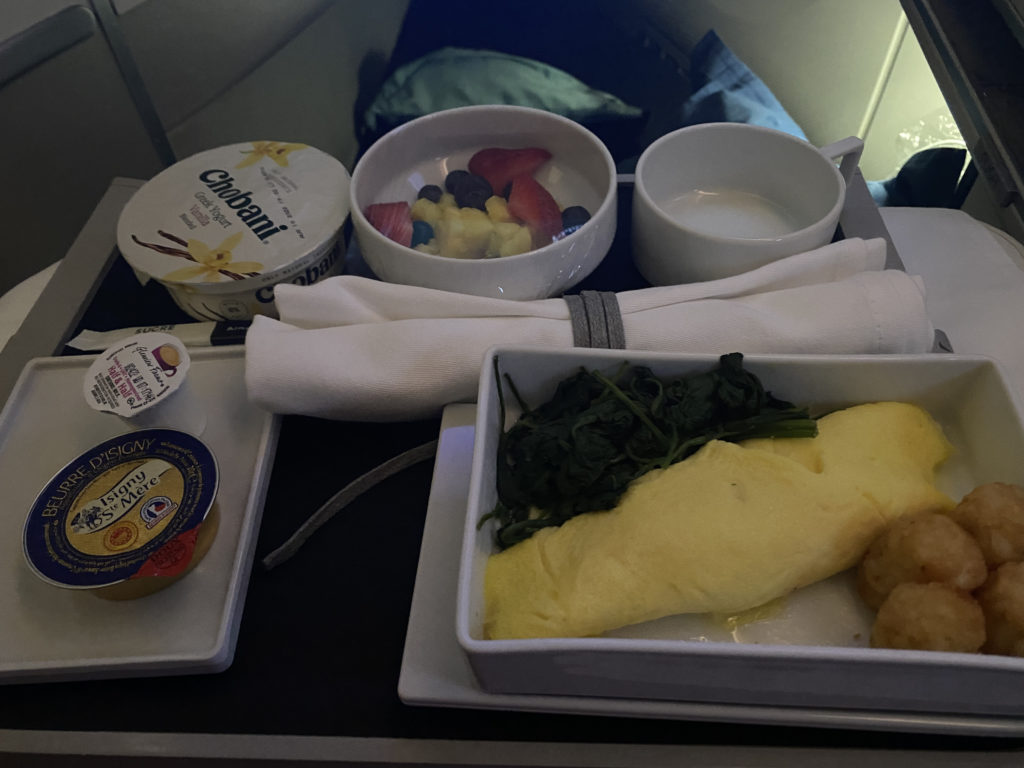 food on a tray on a table