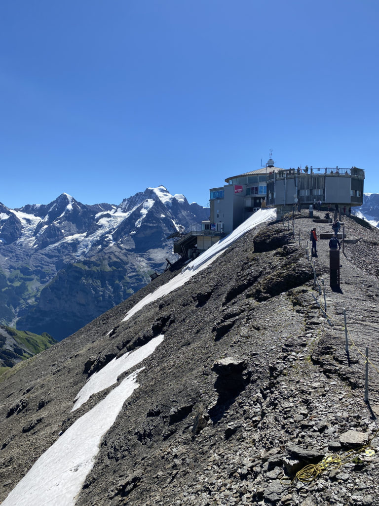 a building on a mountain