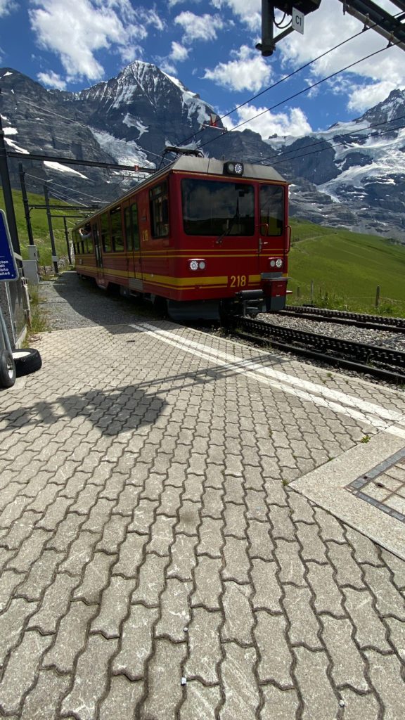a train on the tracks