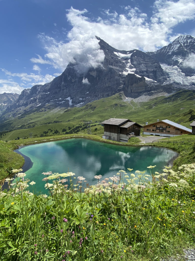 a lake in the mountains