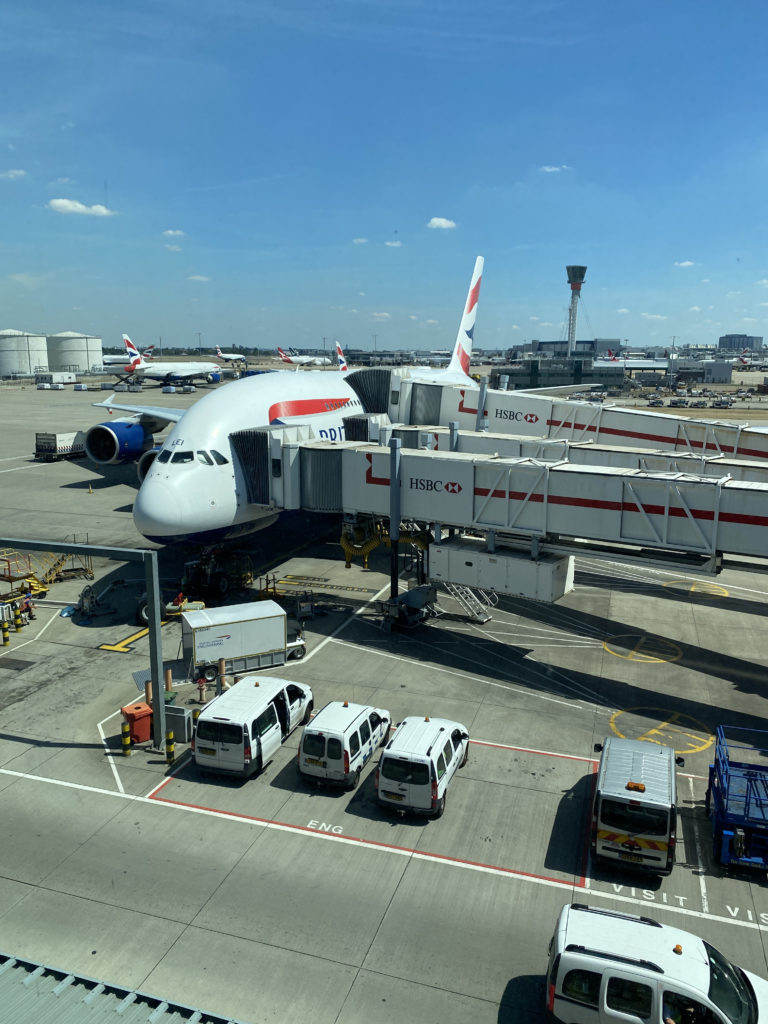 a plane on the tarmac