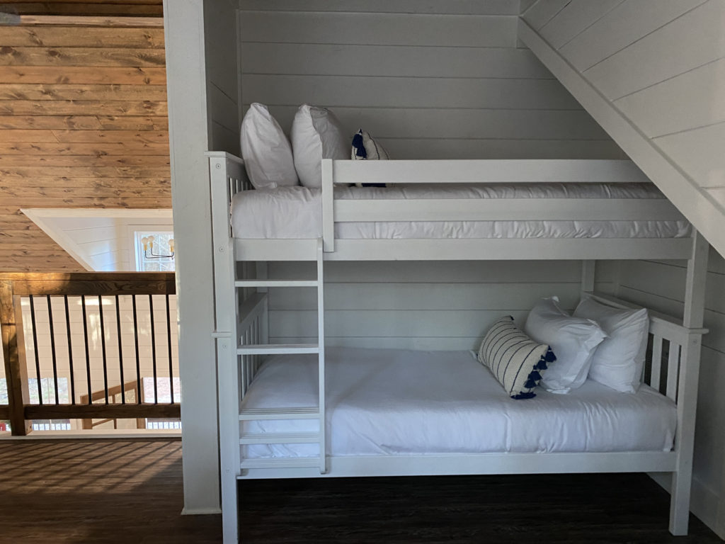a bunk bed in a room
