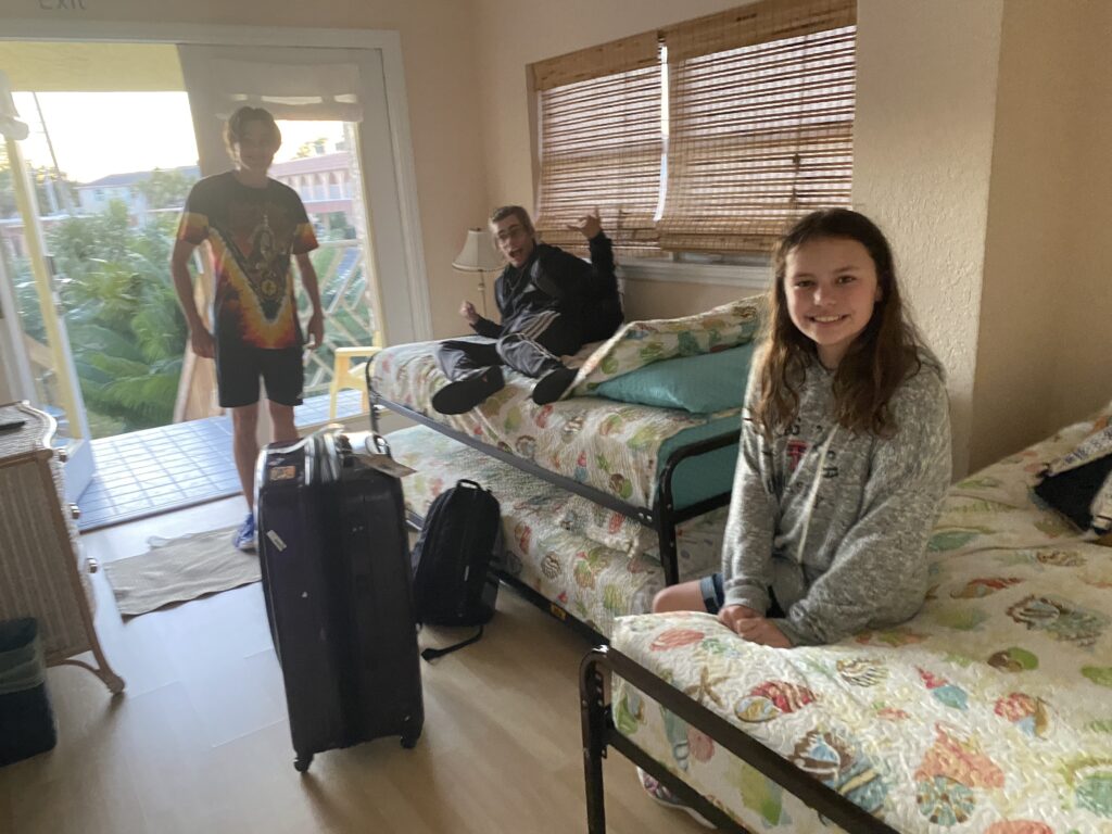a group of people in a room