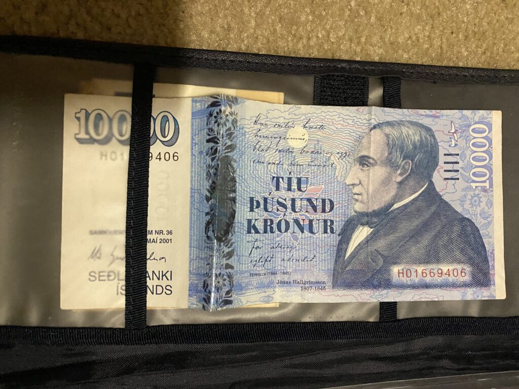 a money in a bag