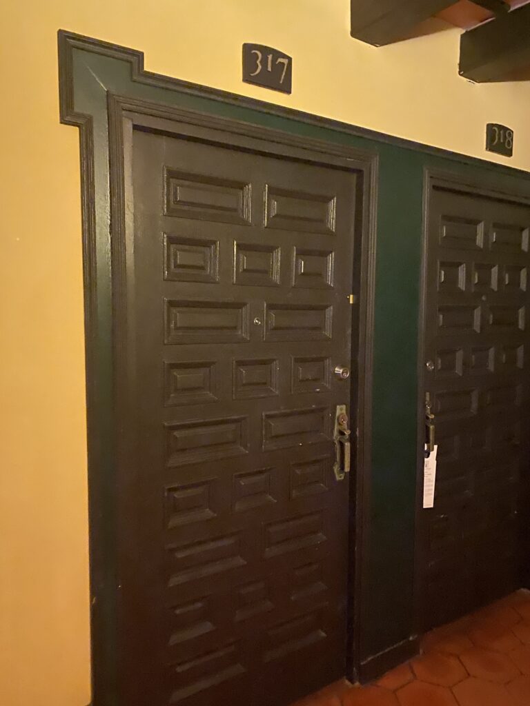two doors in a room
