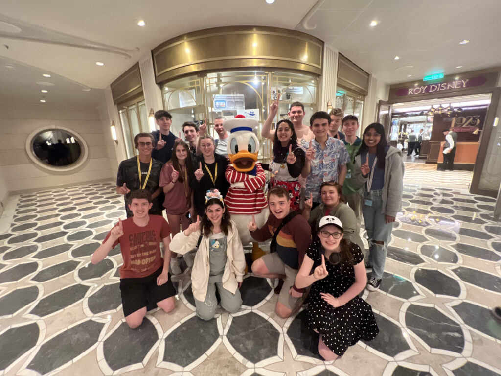a group of people posing for a photo