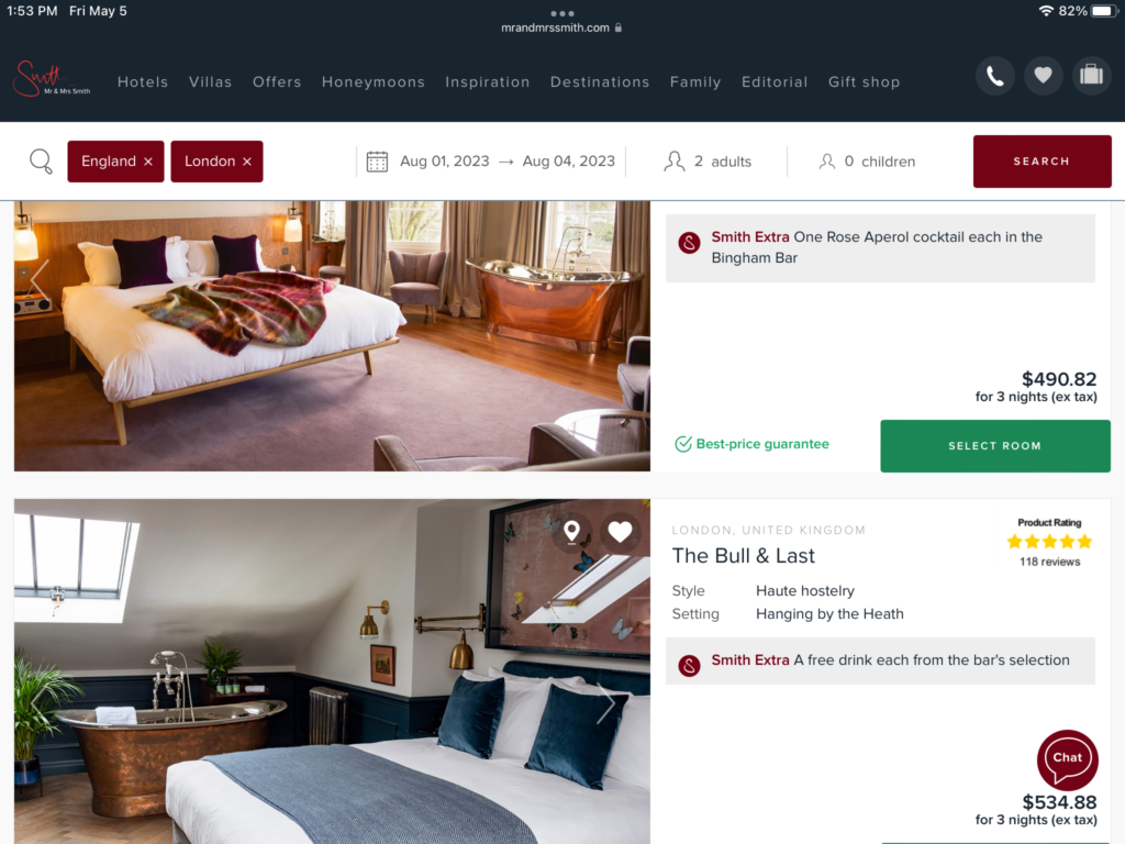 a screenshot of a hotel room