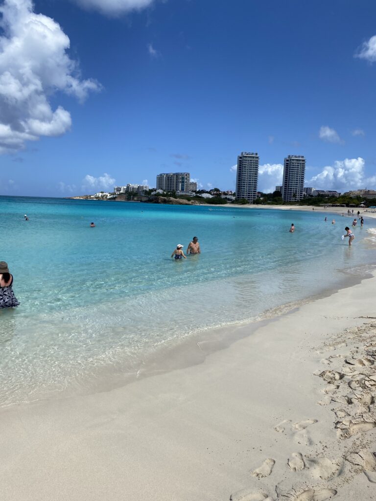 people on a beach