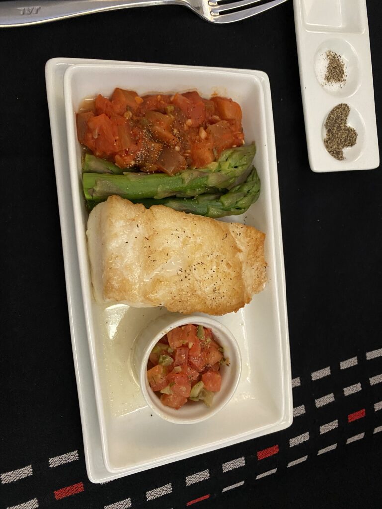 a plate of food on a table