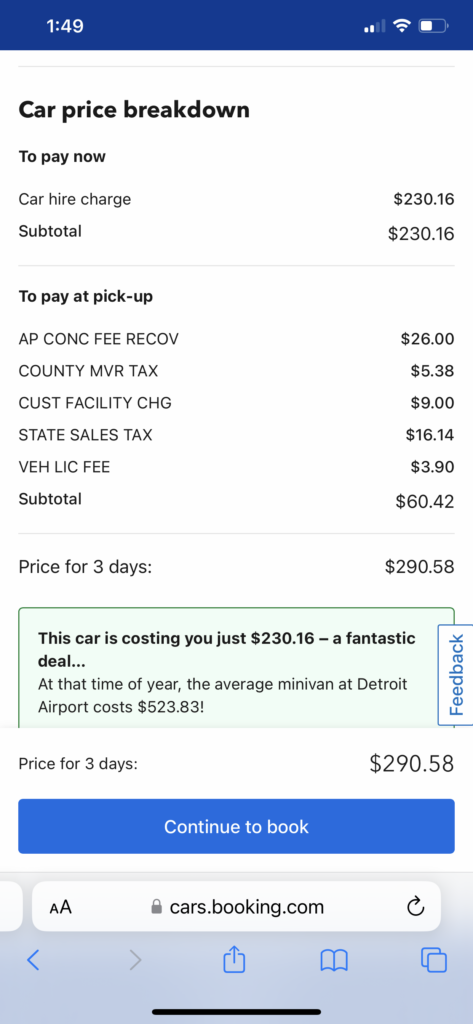a screenshot of a car sales report