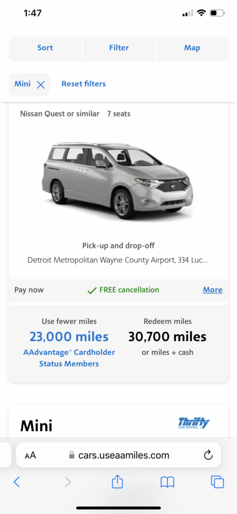 a car on a screen