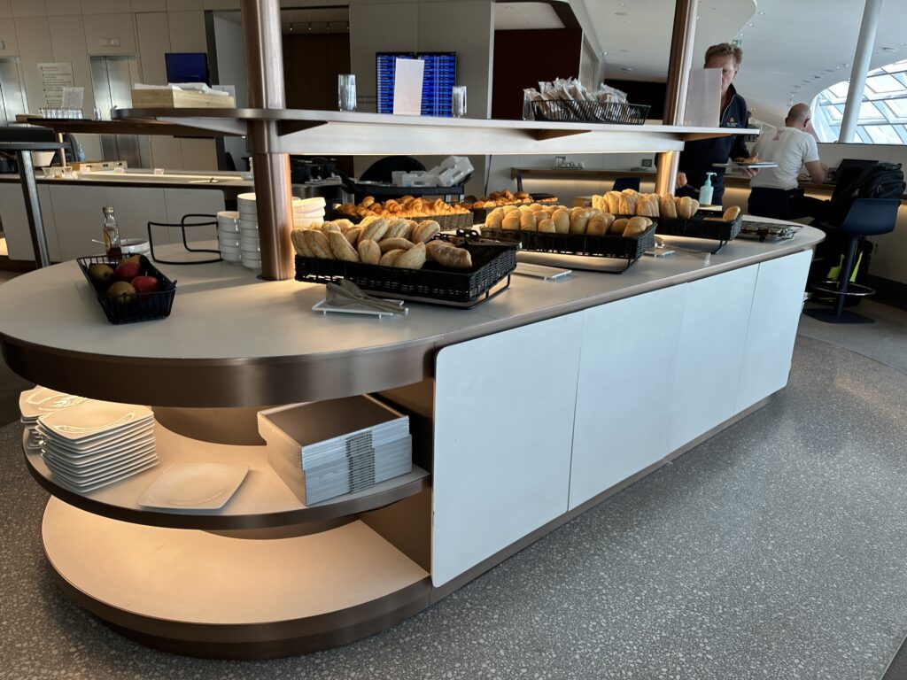 a food on a counter