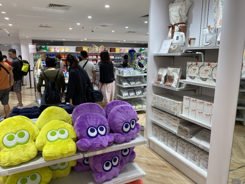 a group of people in a store