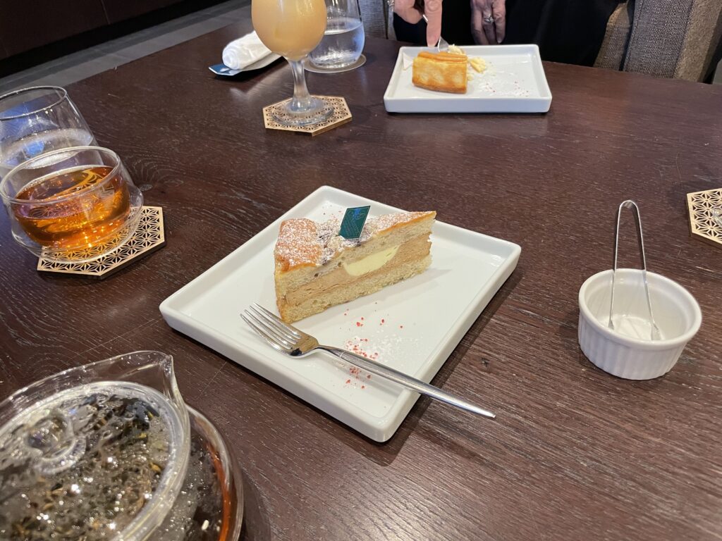 a plate of food on a table