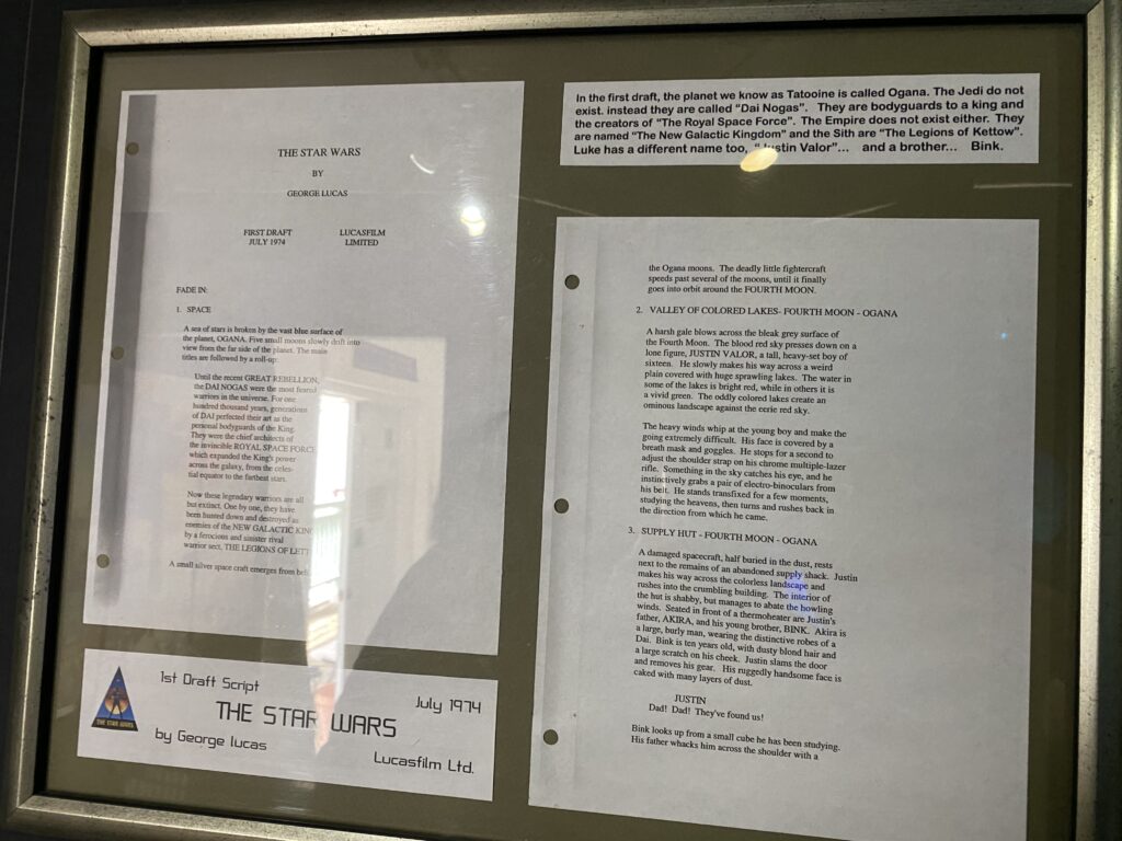 a paper on a wall