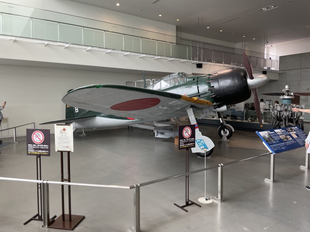 a plane in a building