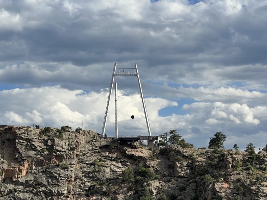 a bridge over a cliff