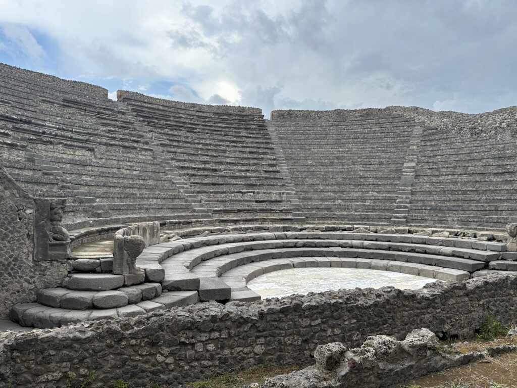 an old stone amphitheater