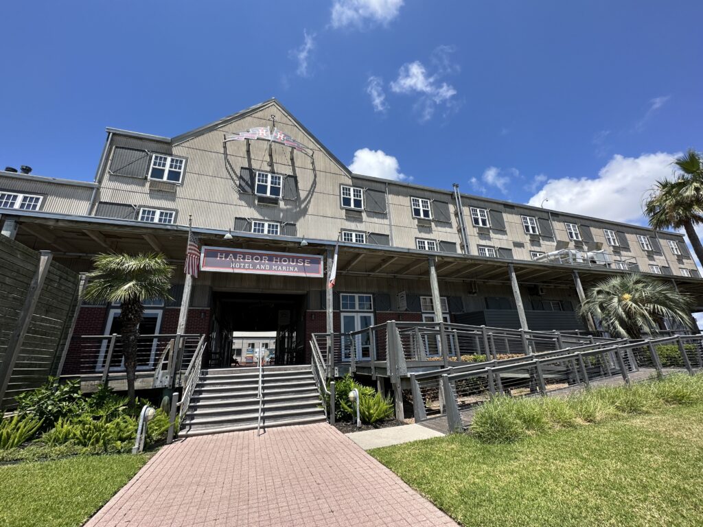 a building with stairs leading to the entrance