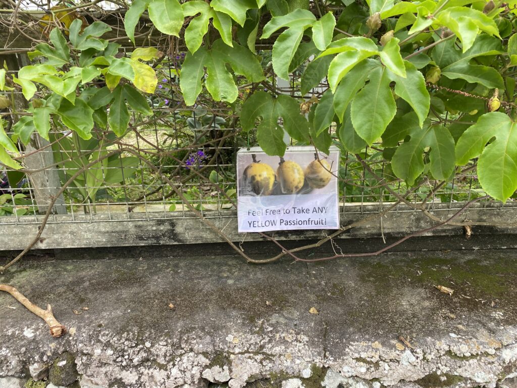 a sign on a fence