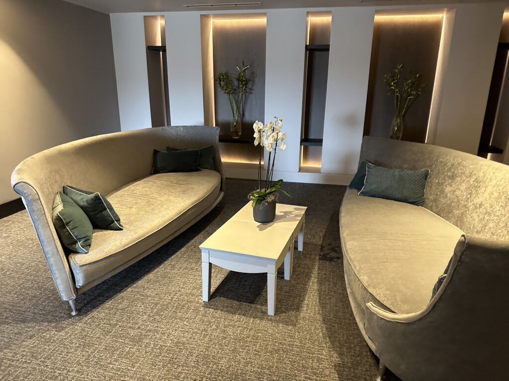 a couches in a room