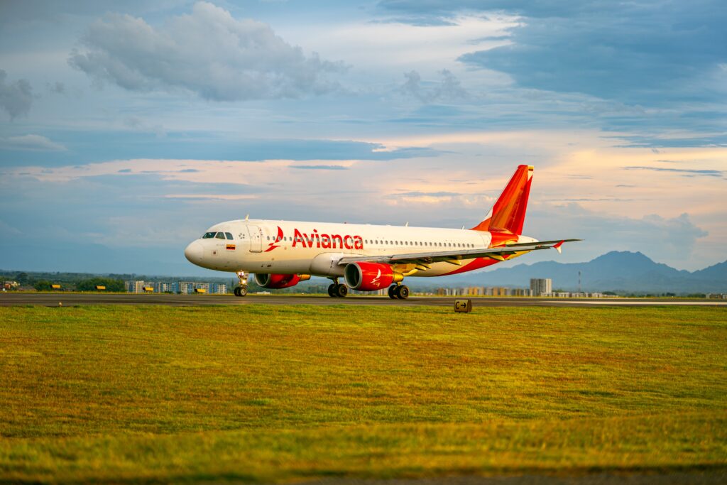 an airplane on a runway