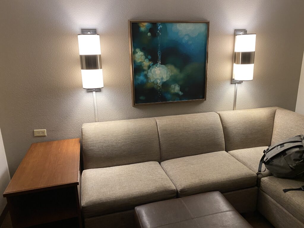 a painting on the wall