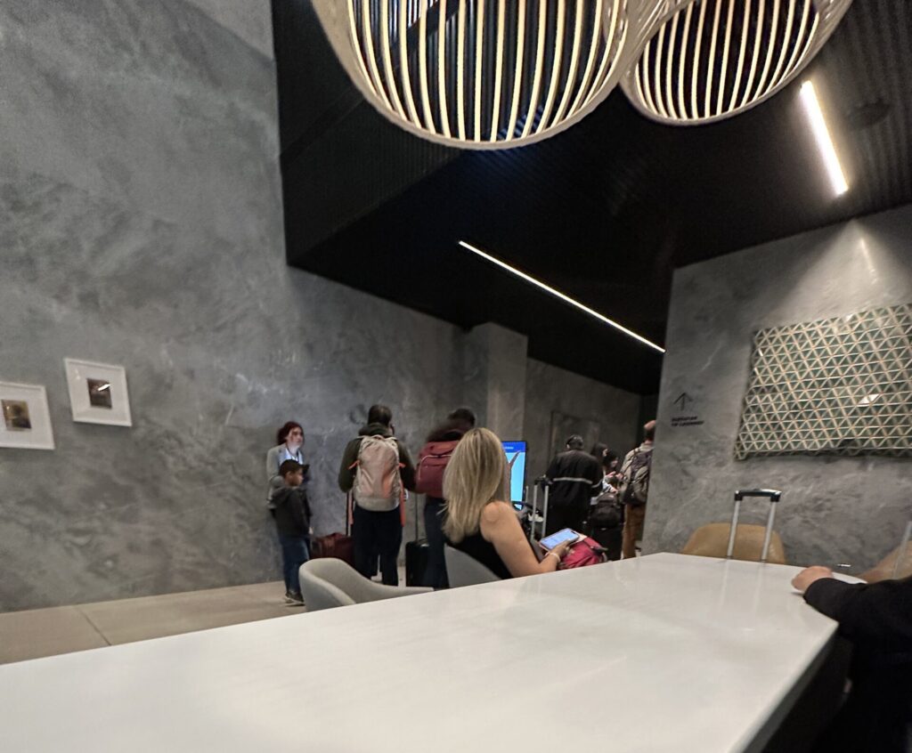 a group of people in a room