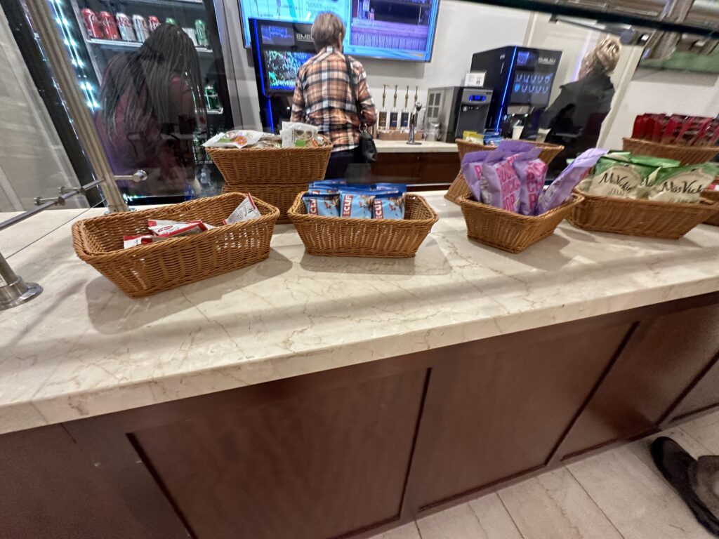 a group of baskets on a counter