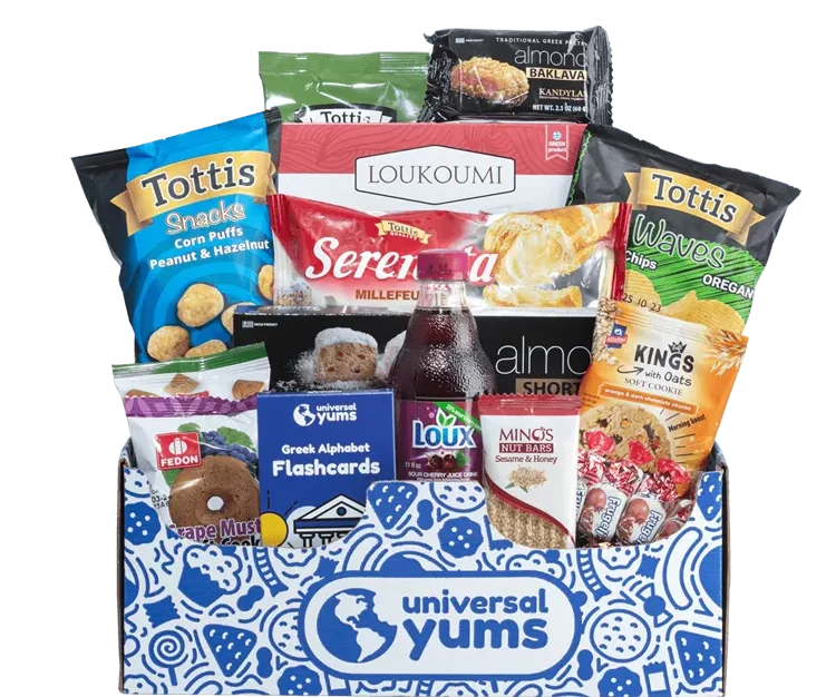a box of food items