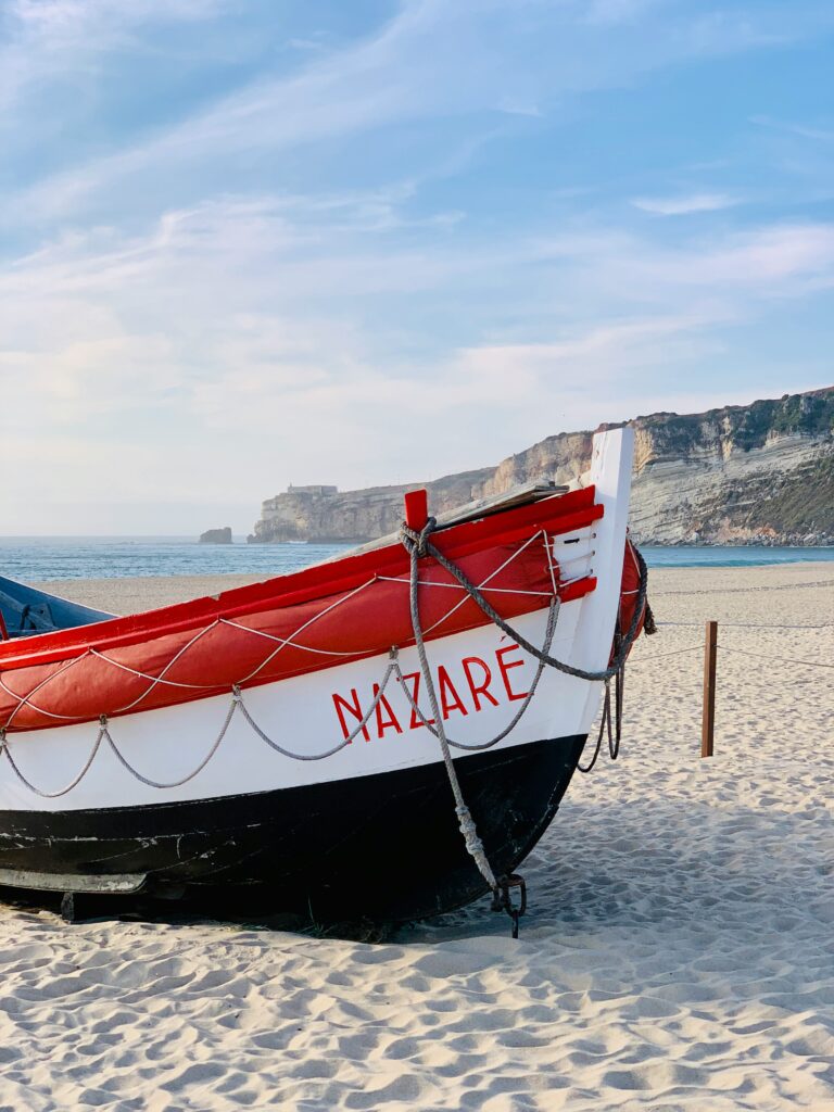 a boat on a beach