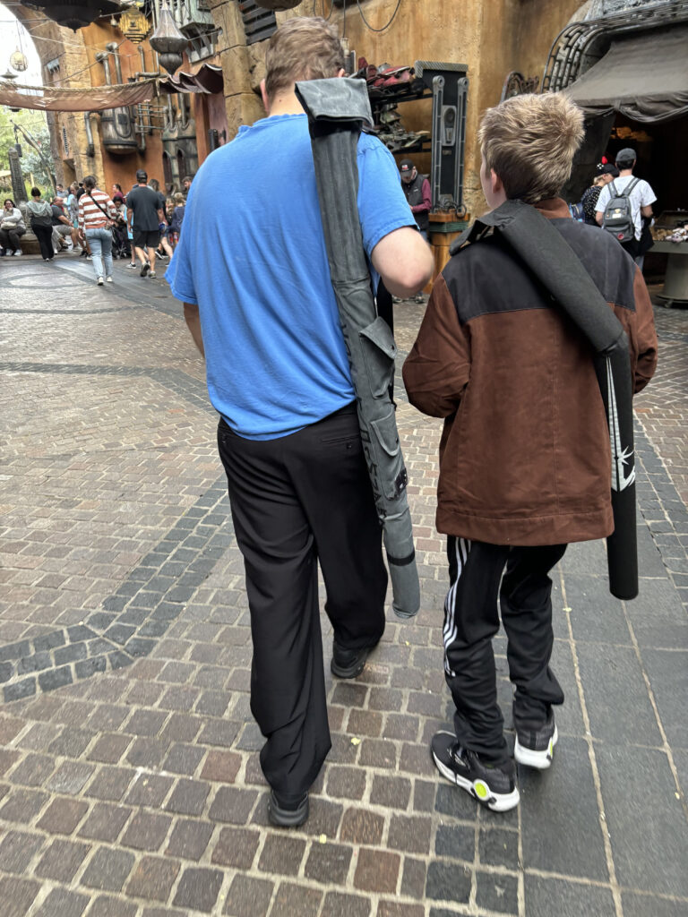 a man carrying a backpack on his back
