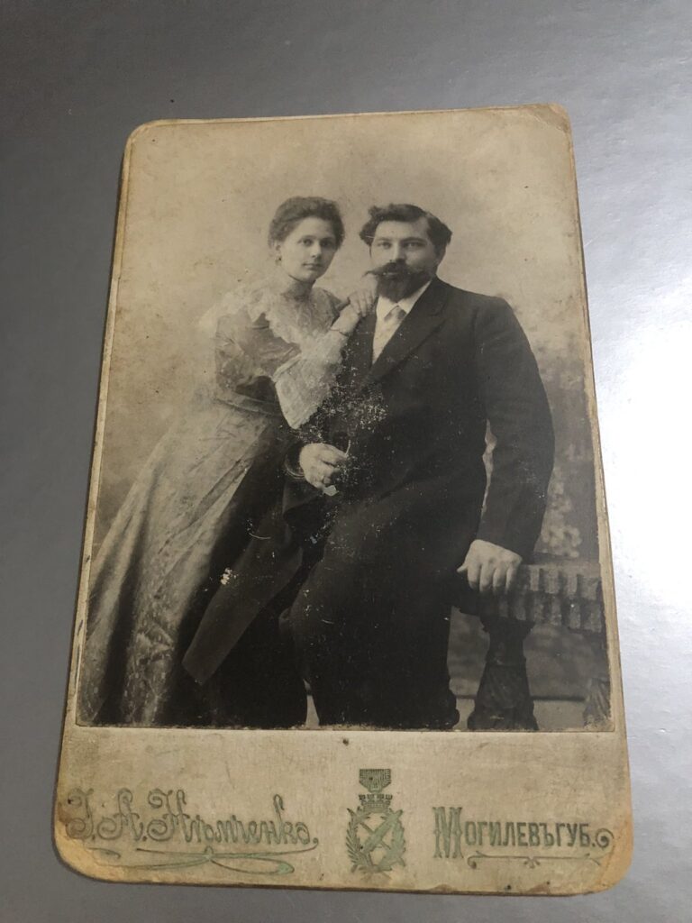 a man and woman posing for a picture