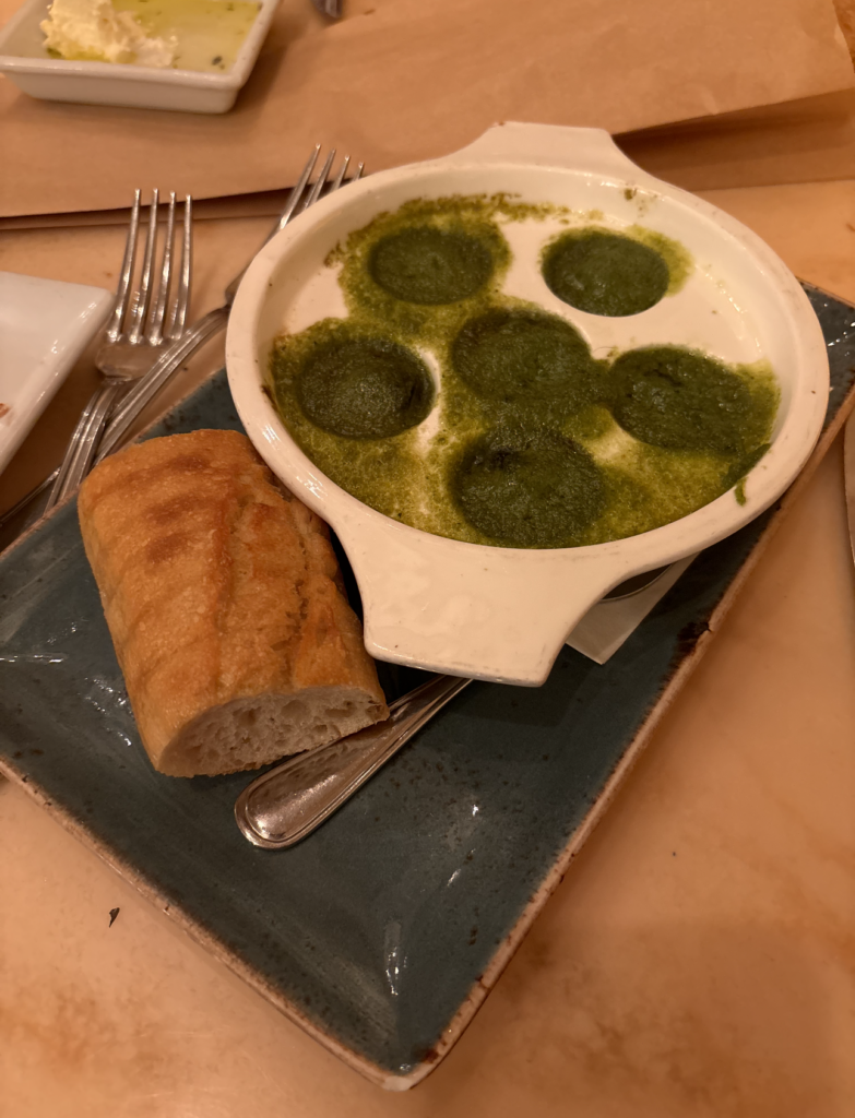 a plate of food on a table