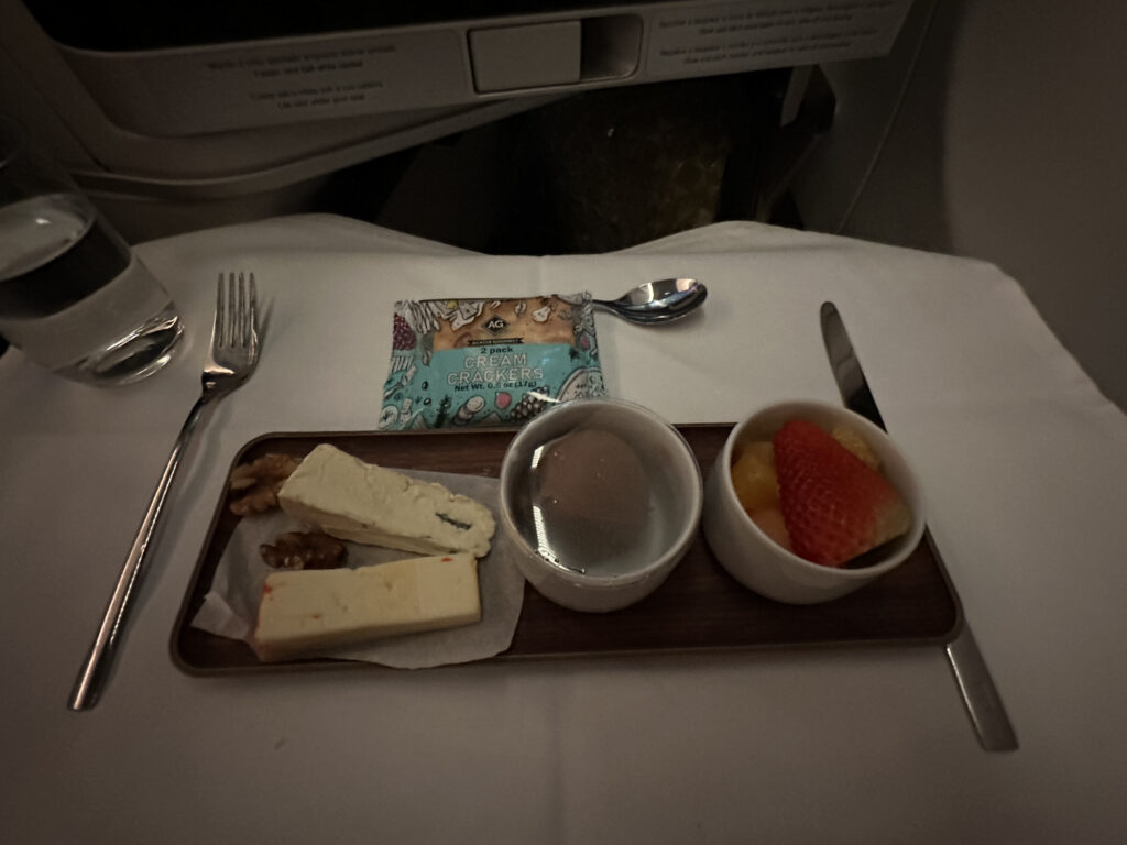 a tray of food on a table