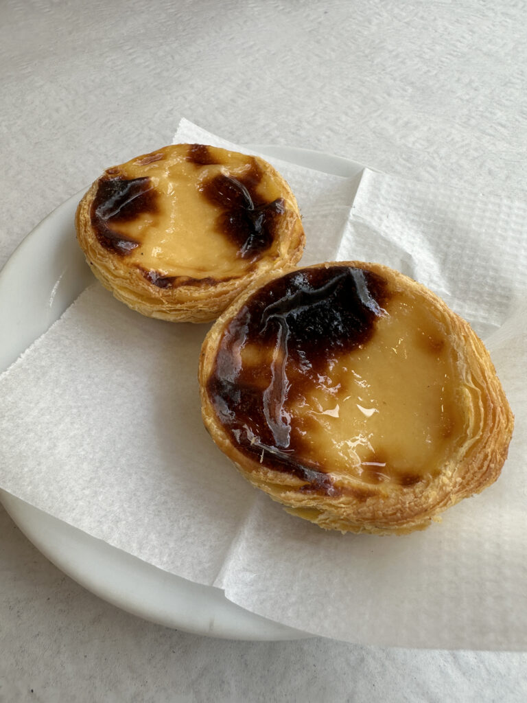 two pastries on a plate