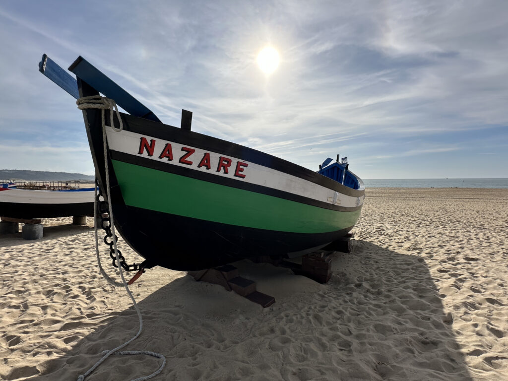 a boat on a beach