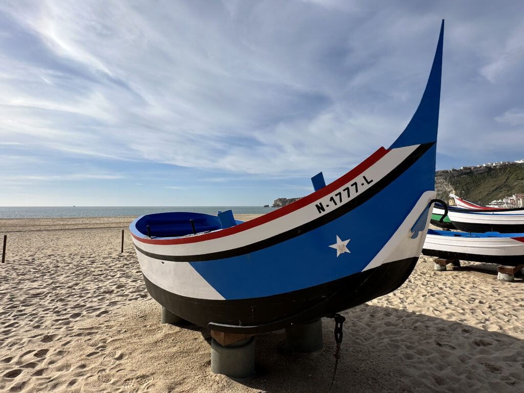 a boat on the beach