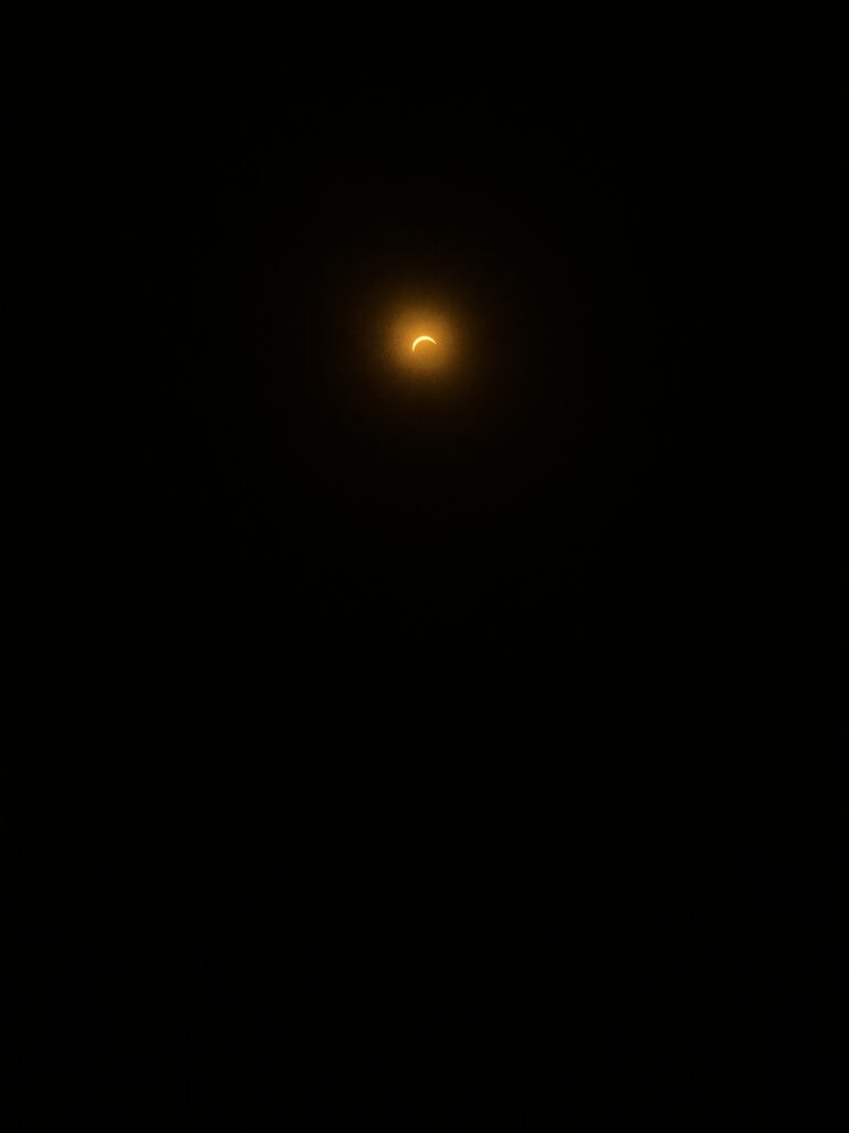 a bright light in the dark