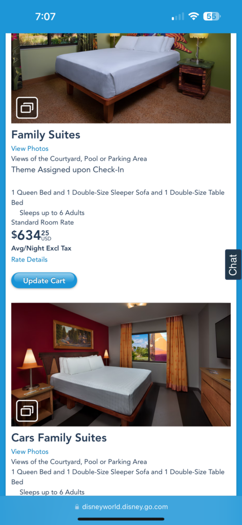 a screenshot of a hotel room