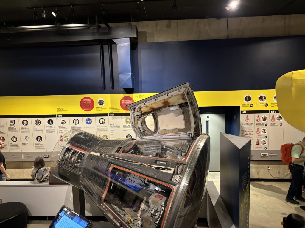 a metal object with a door open