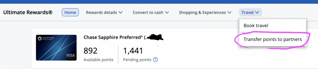 a screenshot of a shopping account