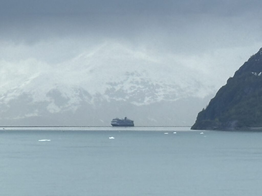 a ship in the water
