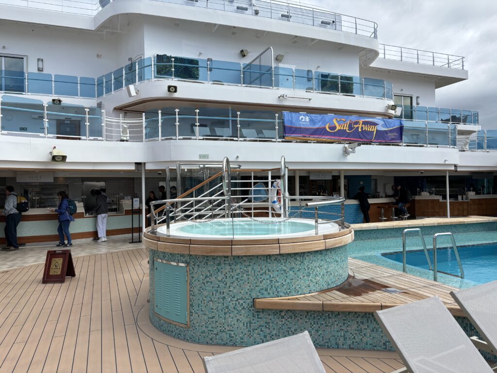 a pool on a cruise ship