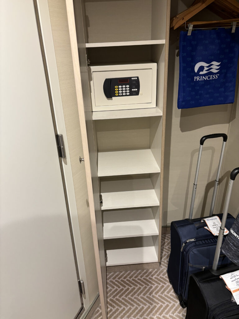 a safe in a room