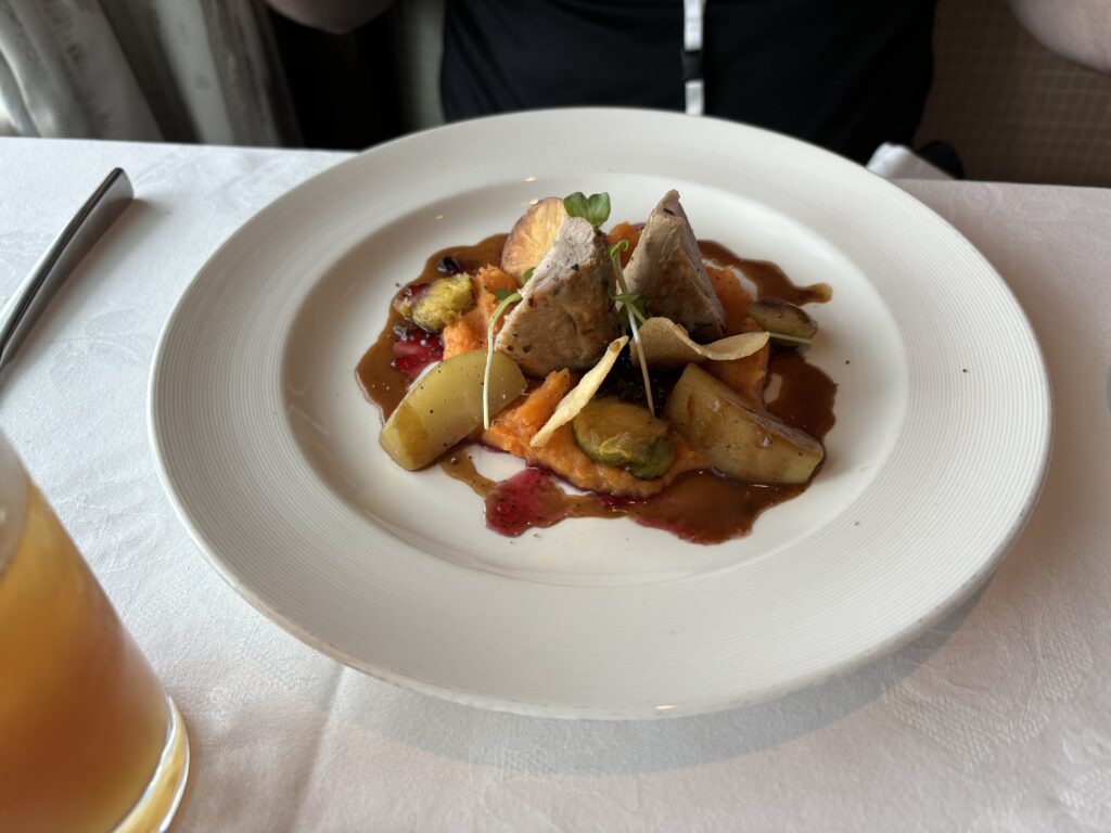 a plate of food on a table
