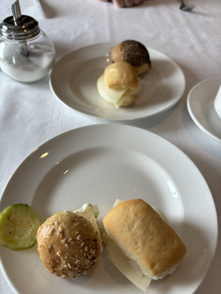 a plate of food on a table