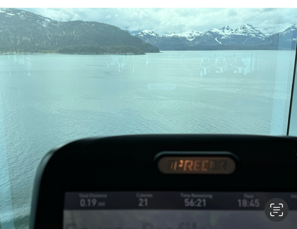 a view of a body of water from a window
